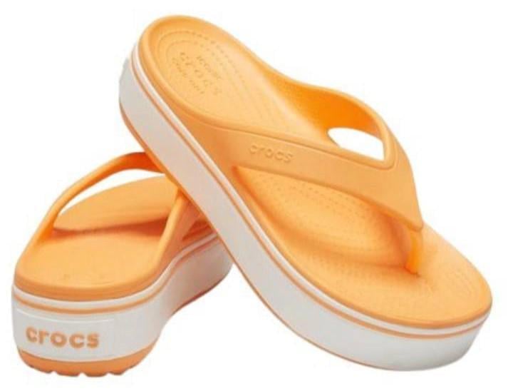 В'єтнамки жіночі Crocs Platform Crocband Flip Coral р. 42-43 Кораловий (26467)