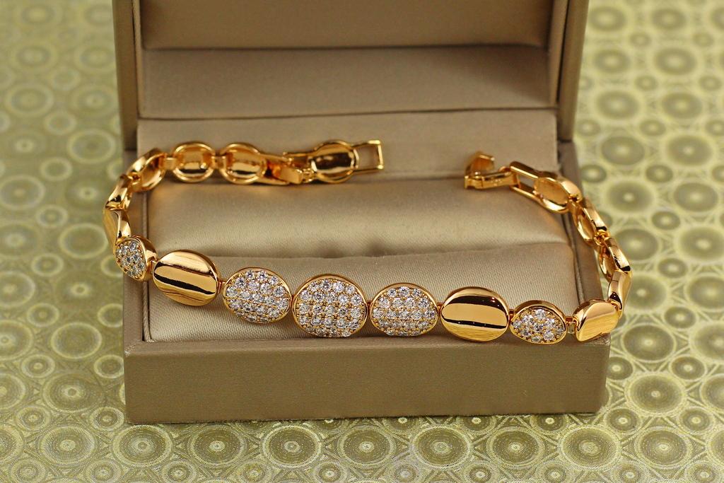 Браслет Xuping Jewelry Морские камни 19 см 10 мм Золотистый (31589552)