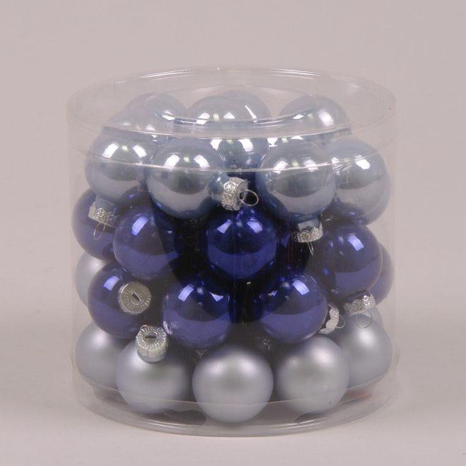 Шарики стеклянные Flora D 3 см 45 шт. (44546)