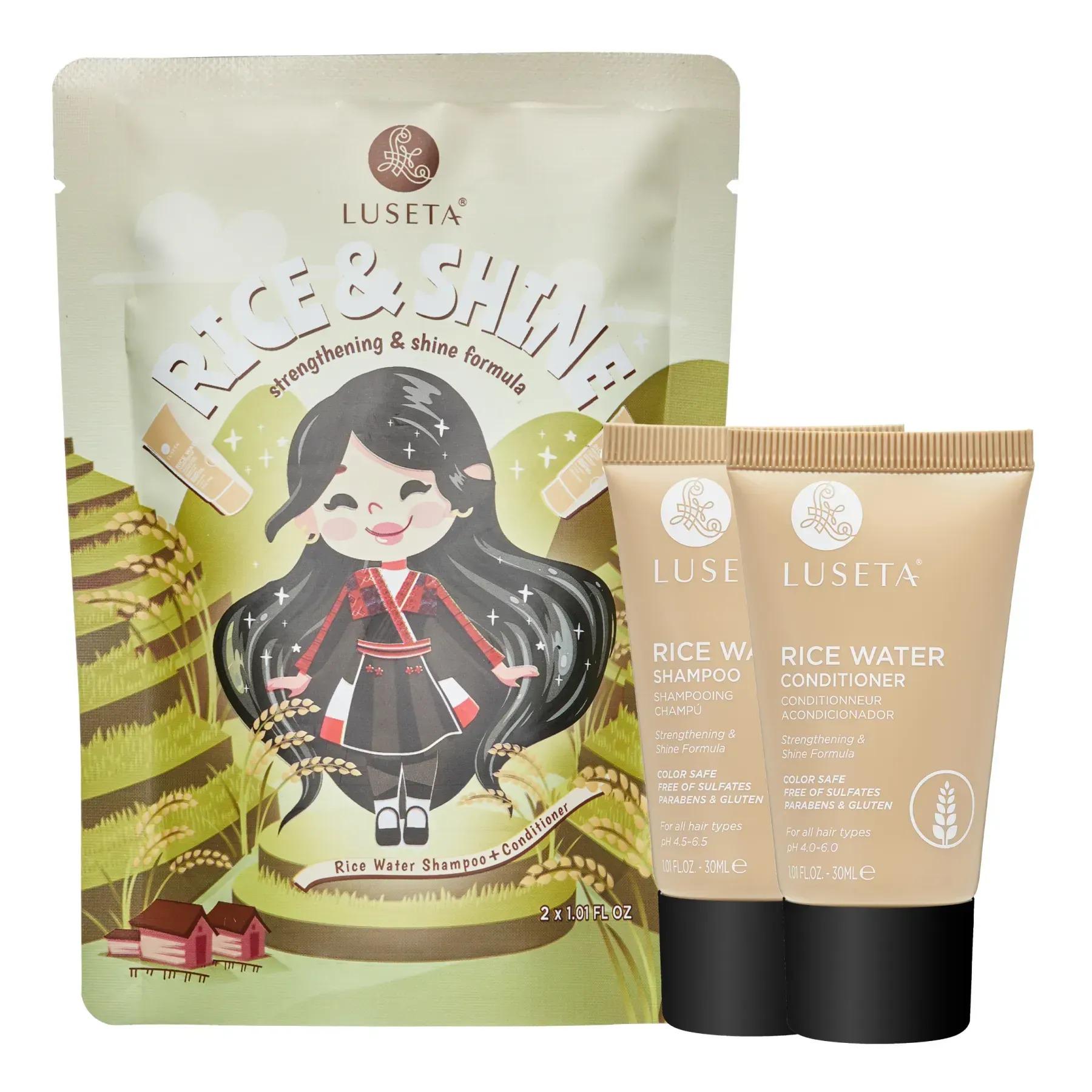 Набір шампуню та кондиціонера Luseta Beauty Rice Water 2 шт. по 30 мл