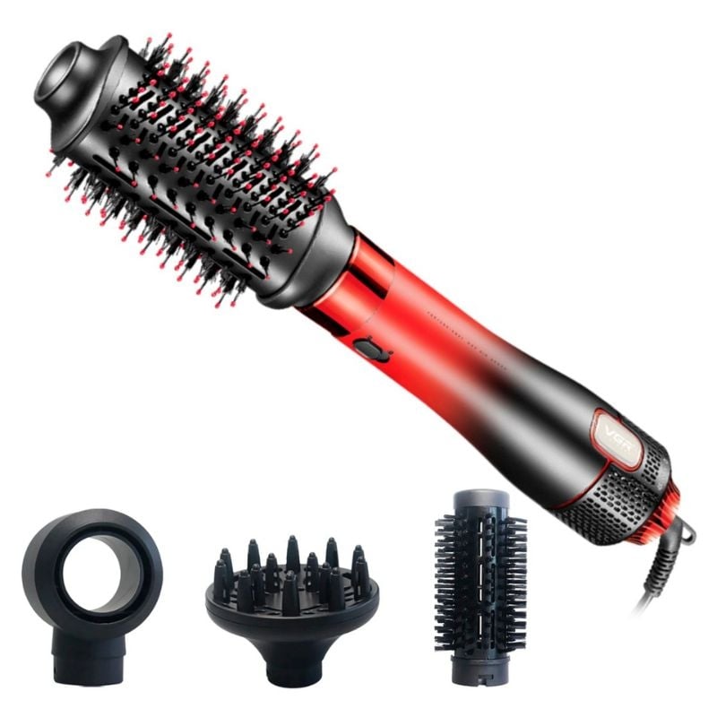 Фен-щітка VGR V-484 стайлер 4в1 1100 Вт Red (tf7294)