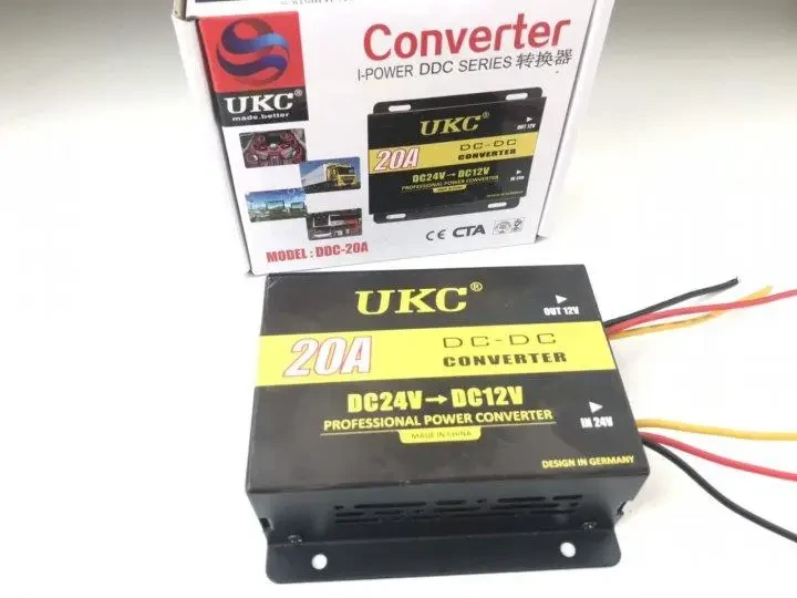 Преобразователь напряжения автомобильный UKC DC/DC 24V-12V 20 A 240 Вт (3387) - фото 5 Преобразователь напряжения автомобильный UKC DC/DC 24V-12V 20 A 240 Вт (3387) - фото 5