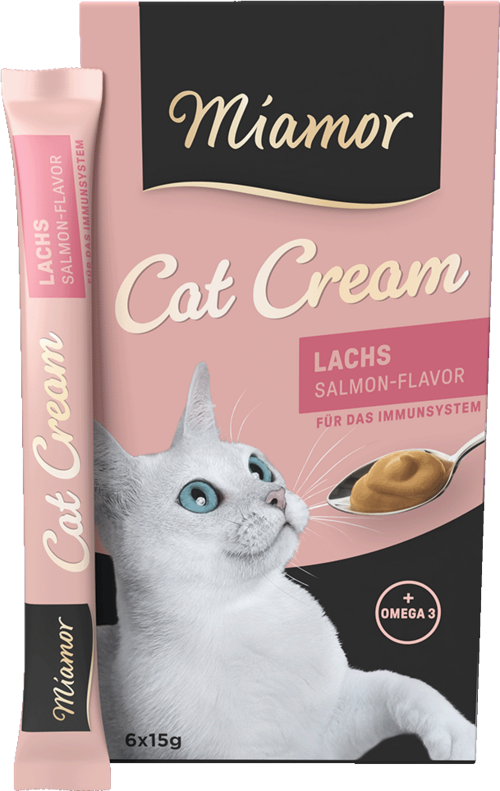 Лакомство для кошек Miamor Cat Snack Lachs Cream с лососем для укрепления иммунной системы 6 стиков х 15 г