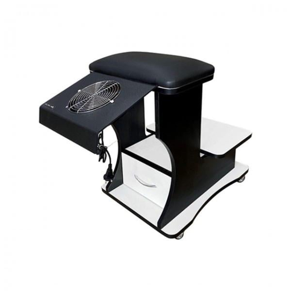 Тумба-подставка педикюрная Черный/Белый