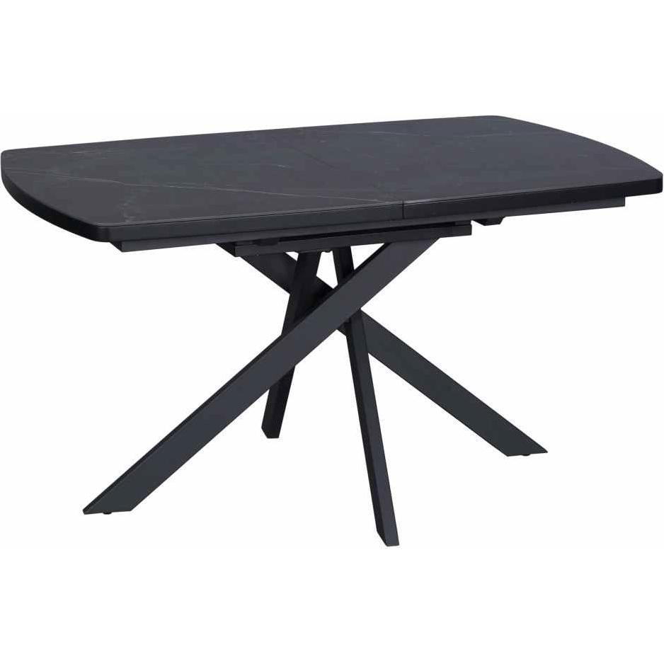 Стол обеденный раскладной Kevin 6-8 мест 140 см Black marble ceramic (13590)