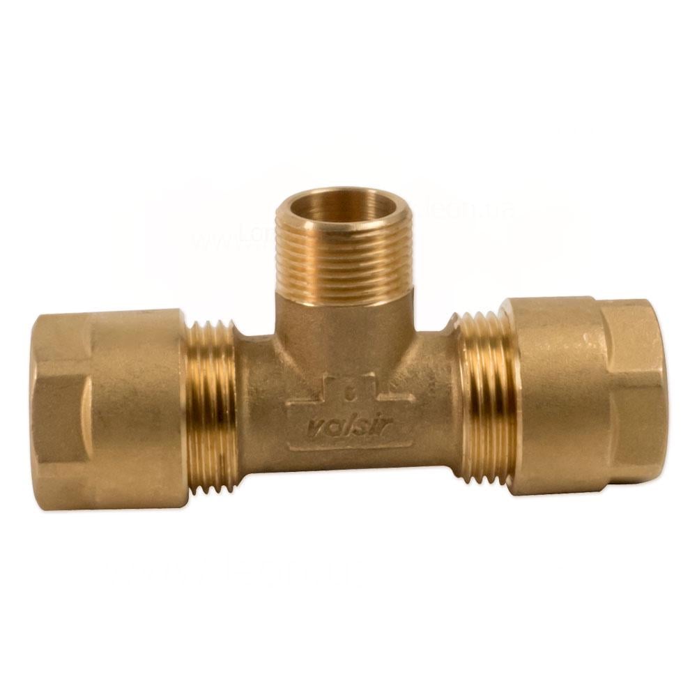Тройник обжимной Valsir Pexal Twist 26 3,0x1"x26 3,0 С (VS0101219)