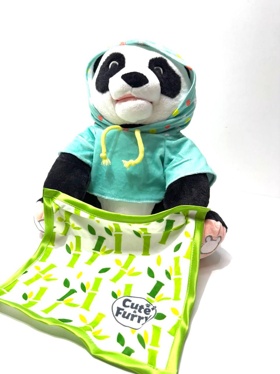 Панда-казкар інтерактивна грає у хованки 14 фраз розповідає казку 27 см Чорно-білий (6226 I UA) - фото 6 Панда-казкар інтерактивна грає у хованки 14 фраз розповідає казку 27 см Чорно-білий (6226 I UA) - фото 6