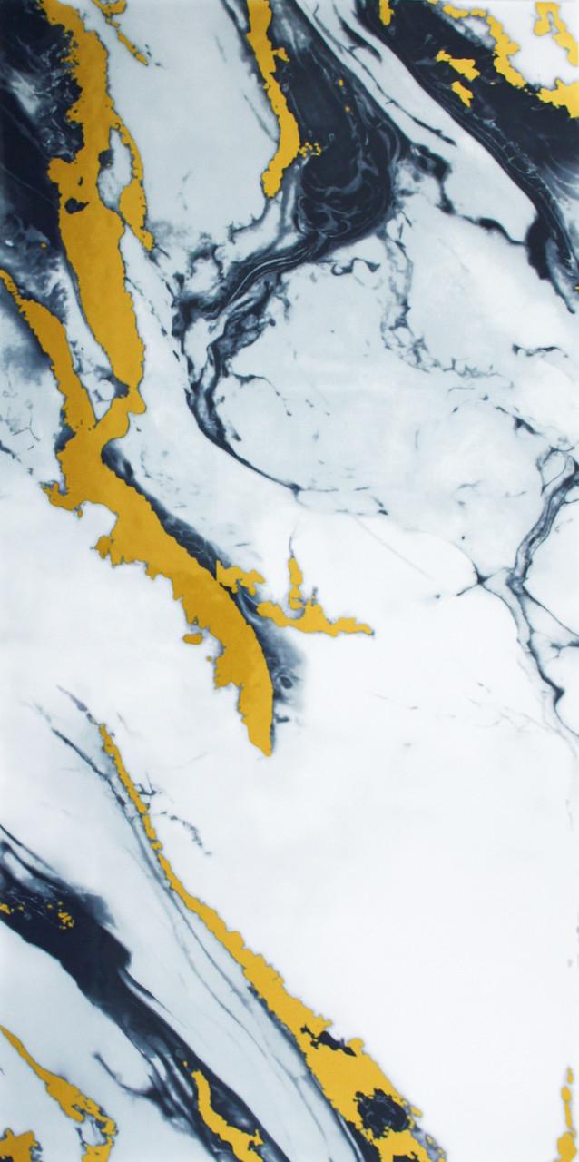 PET-панель самоклеющаяся глянцевая 600х300х2,5 мм Сине-бирюзовый (VN3-112)