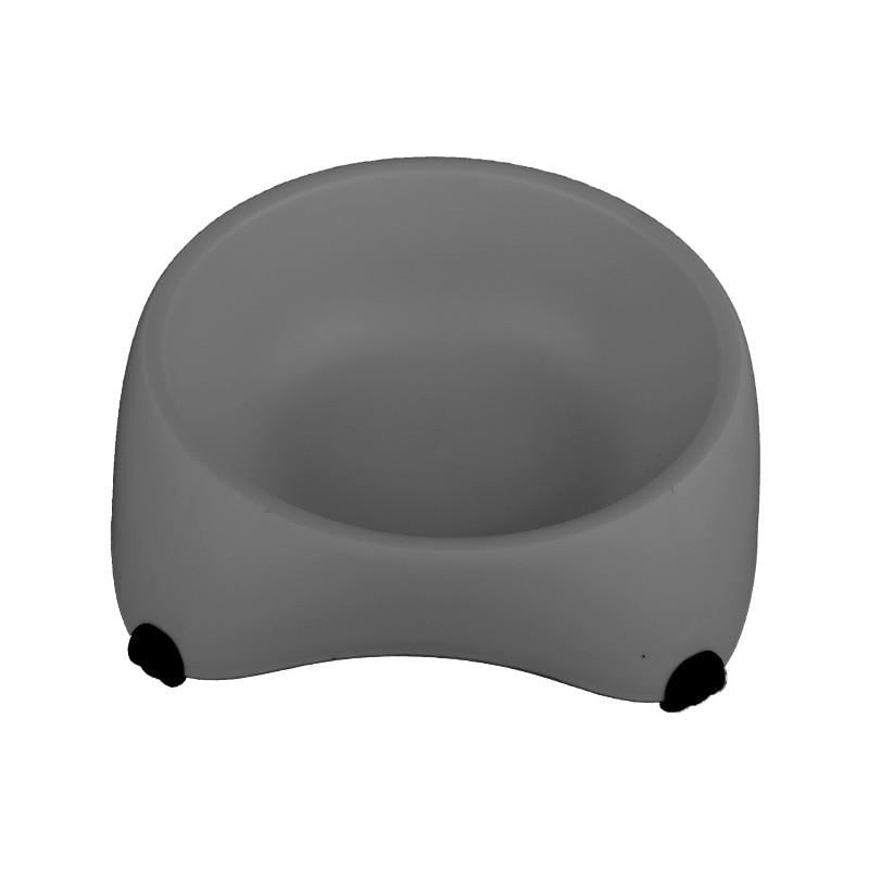 Миска для животных Lesko М120 пластиковая одинарная 300 мл Gray (28953182)