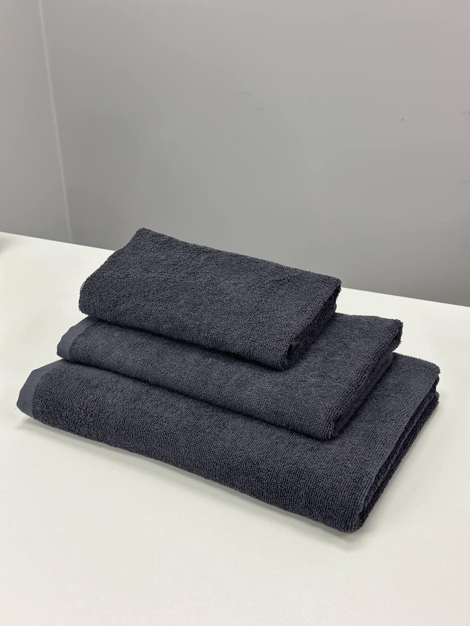 Комплект рушників 40х70/50х90/70х140 см Графітовийовий - фото 1