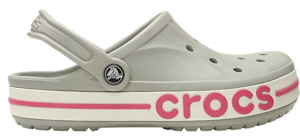 Сабо Crocs Bayaband Clog M4-W6 р. 36 Light Grey/Pink - фото 3