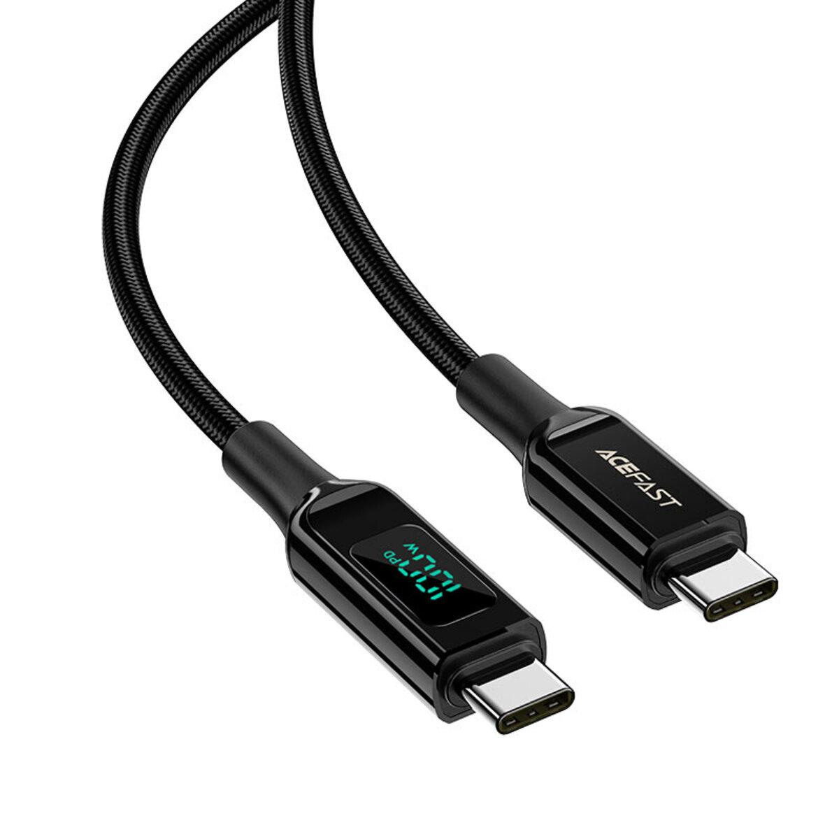 Кабель C6-03 Type-C to Type-C 100W 2 м LED Black (26712098) - фото 3