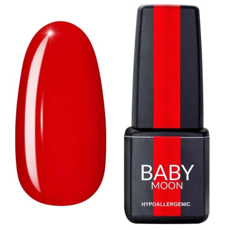 Гель-лак BABY MOON Red Chic Gel polish 6 мл №07 Ярко-клубничный