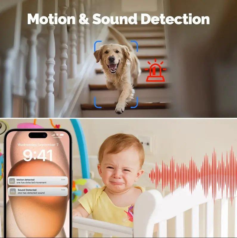 Камера Wi-Fi IP Moes TUYA с ночным видением 4MP 360° (2332367322) - фото 6 Камера Wi-Fi IP Moes TUYA с ночным видением 4MP 360° (2332367322) - фото 6