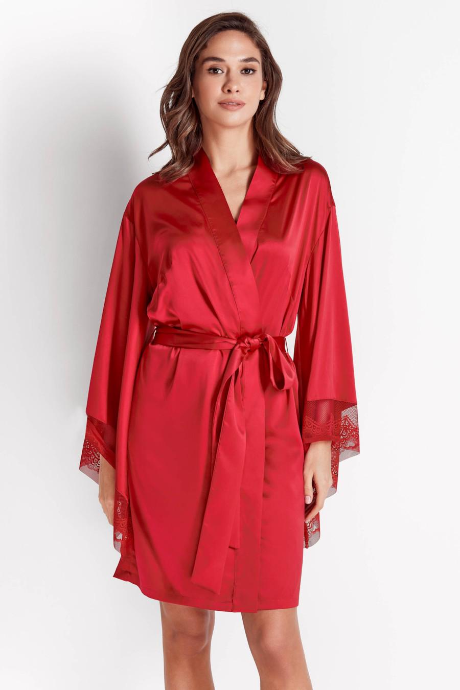 Халат Anabel Arto р. 46 L Малиновый (36154/76421)