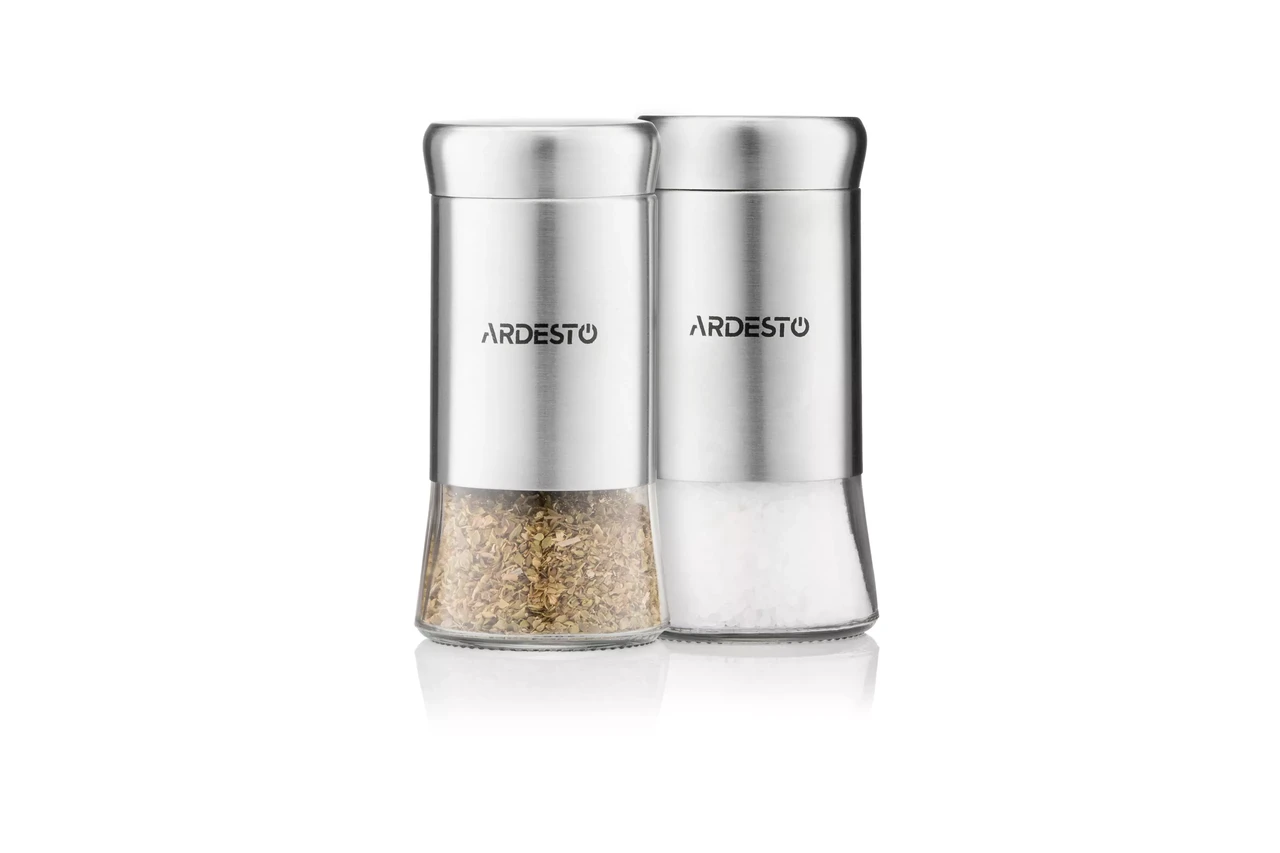 Набор емкостей для специй ARDESTO Gemini нержавеющая сталь 2x140 мл Прозрачный (AR1511SS) - фото 3
