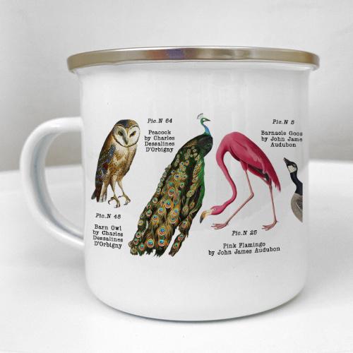 Кружка металлическая Camper Прекрасные птицы 250 мл (KRM_23S155)