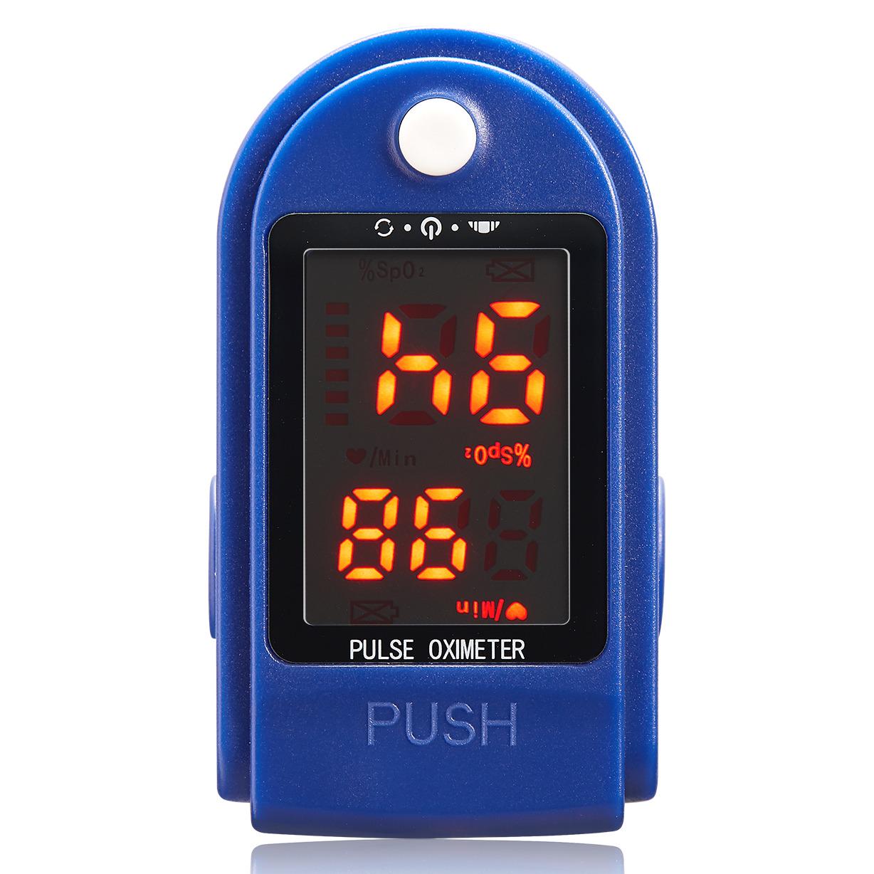 Пульсоксиметр на палець Pulse Oximeter SP02 Синій