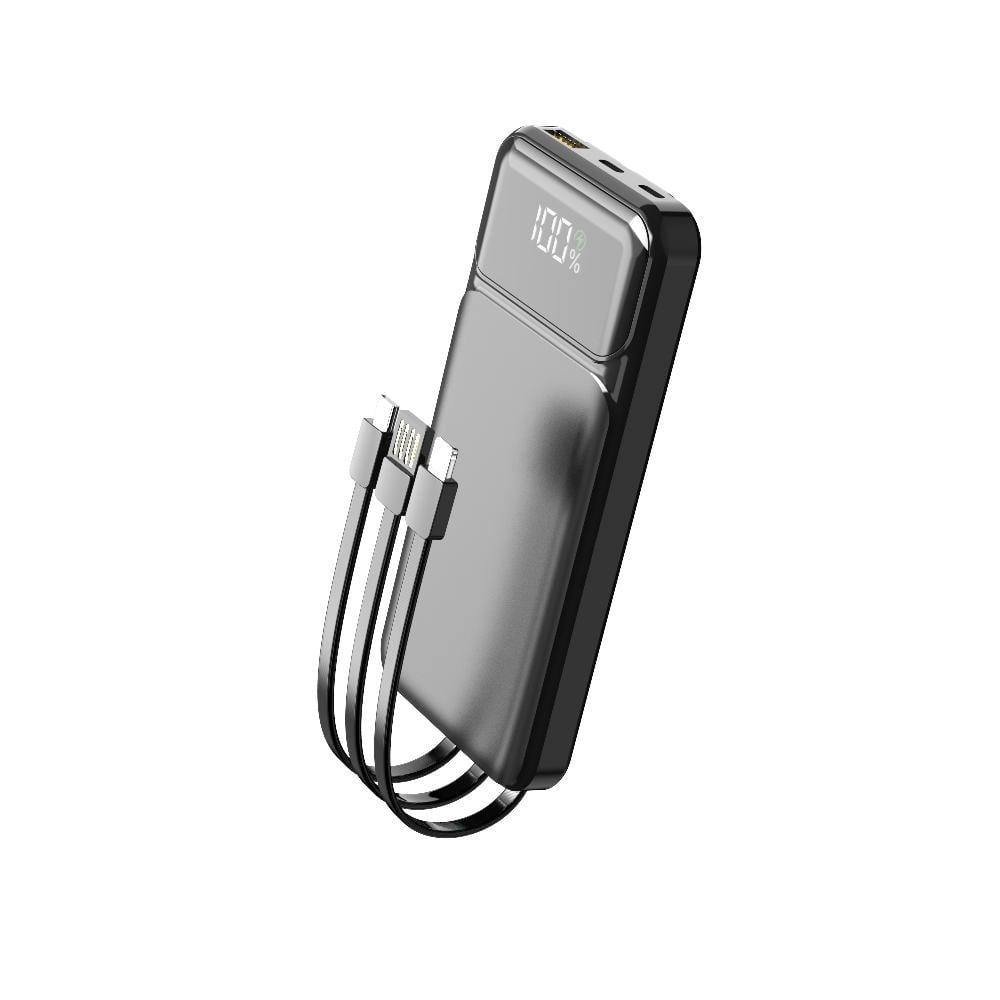 Повербанк Aspor A315 Fast Charge 10000 mAh USB-C/USB/Type-C/Lightning/22,5W Черный (900144)