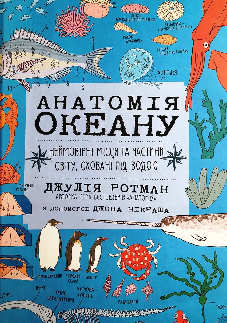 Книга Джулия Ротман "Анатомия океана. Невероятные места и части света, спрятанные под водой" 9786177329878