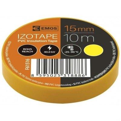 Изолента Emos Pvc 15/10 Yellow