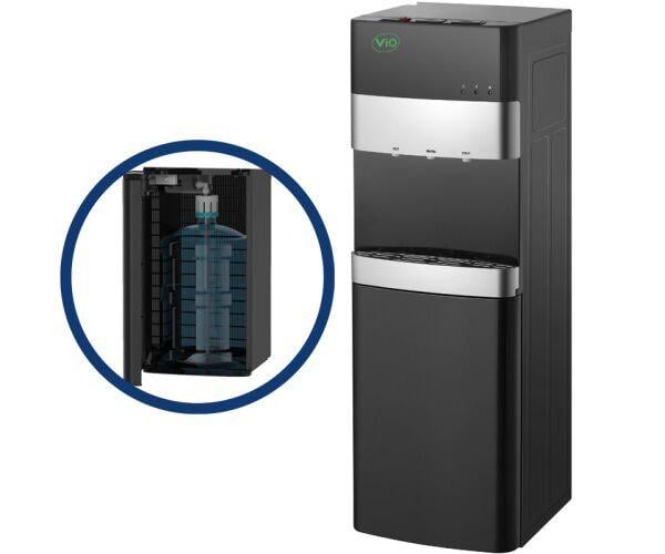 Кулер для води VIO X242-FCB з компресорним охолодженням та нижнім завантаженням бутля Чорний (17979) - фото 2 Кулер для води VIO X242-FCB з компресорним охолодженням та нижнім завантаженням бутля Чорний (17979) - фото 2