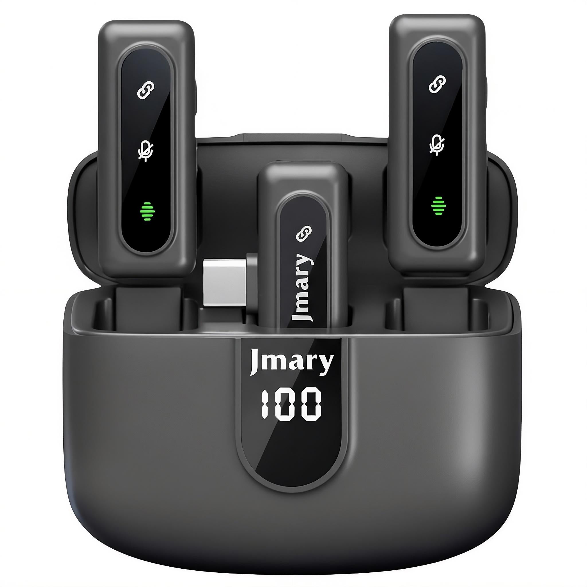 Микрофон беспроводной JMARY MW-17 2.4G ультранизкая задержка ≤20мс кейс 300мА·ч Черный (32010523)