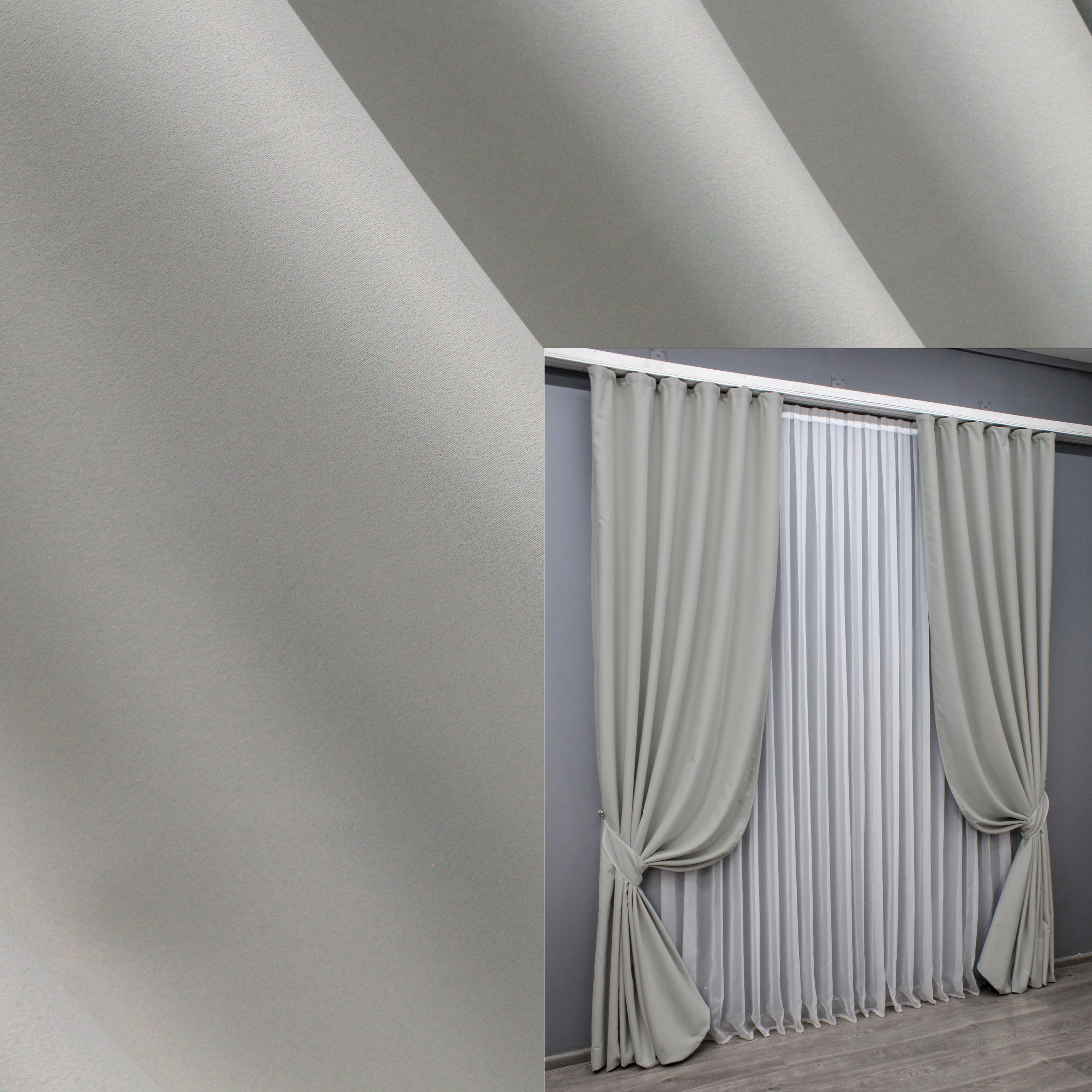 Комплект готовых штор VR-Textil Блэкаут Midnight №1670 100х290 см 2 шт. Светло-серый (31-760) - фото 5 Комплект готовых штор VR-Textil Блэкаут Midnight №1670 100х290 см 2 шт. Светло-серый (31-760) - фото 5