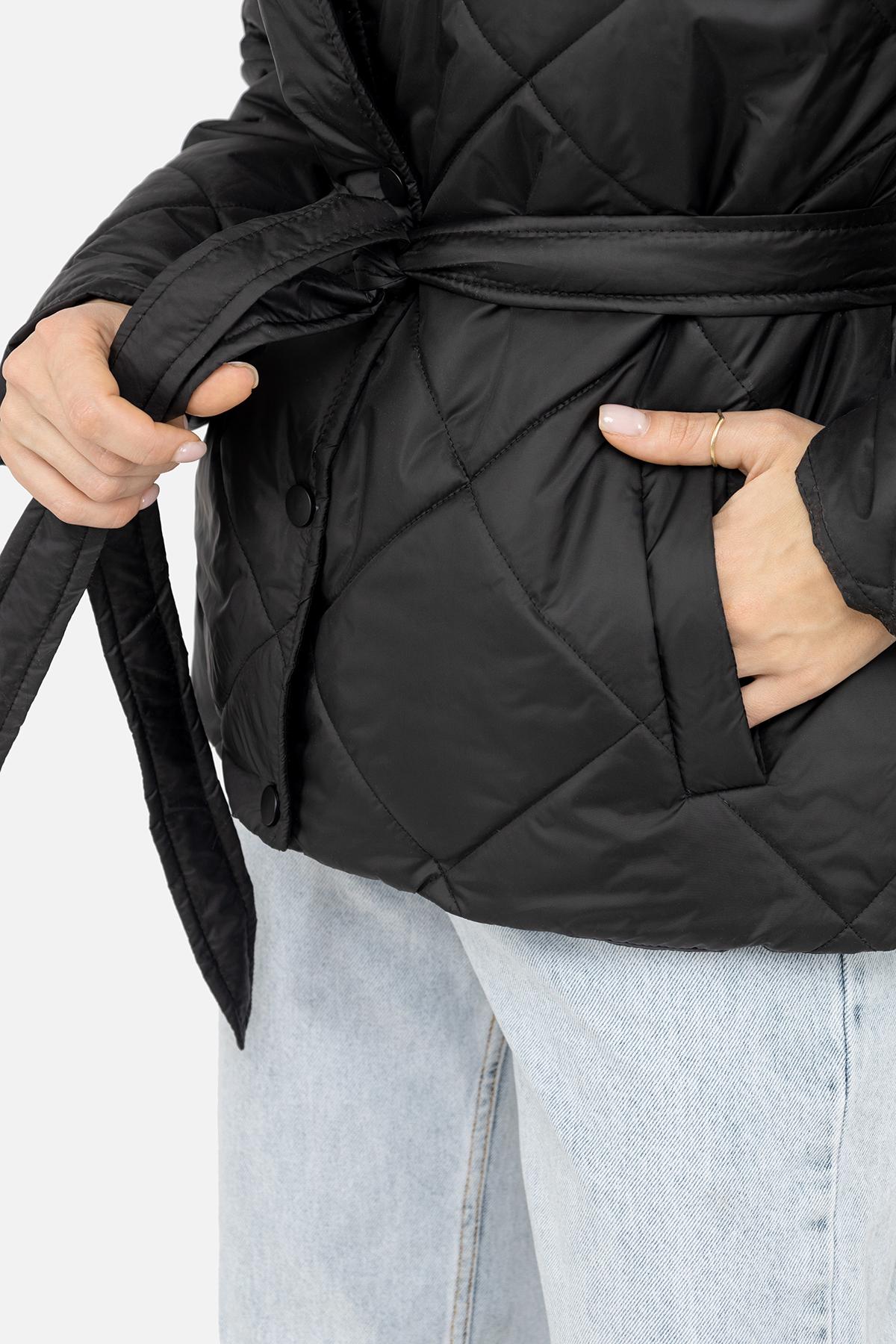 Куртка жіноча Чорний р. 48 (SKT000969731) - фото 3 Куртка жіноча Чорний р. 48 (SKT000969731) - фото 3