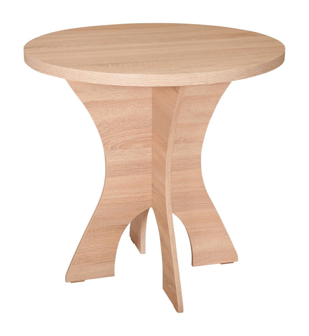 Стол кухонный МАКСИ-МЕбель круглый Дуб сонома (10742)