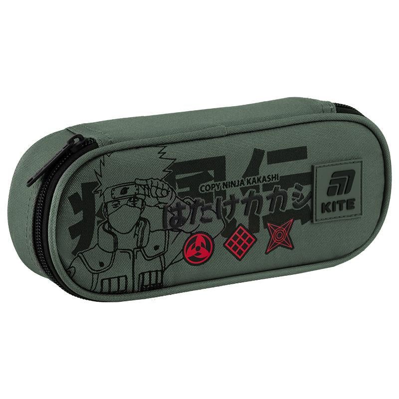 Пенал KITE Naruto NR25-599 1 відділення/клапан з кишенею на блискавці/резинки для фіксації канцелярії (70124)