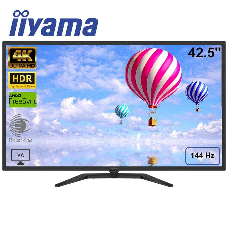 Монитор безрамочный iiyama G4380UHSU-B1 VA 3840х2160 4K Ultra HD 43" 14W (26832329) - фото 4