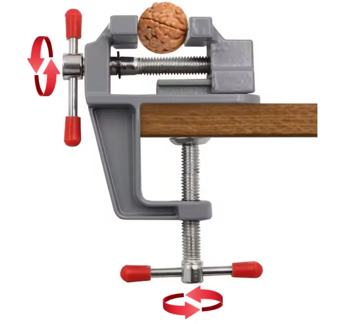 Лещата міні настільні метал до 30 мм Grey (75df5c78) - фото 3 Лещата міні настільні метал до 30 мм Grey (75df5c78) - фото 3