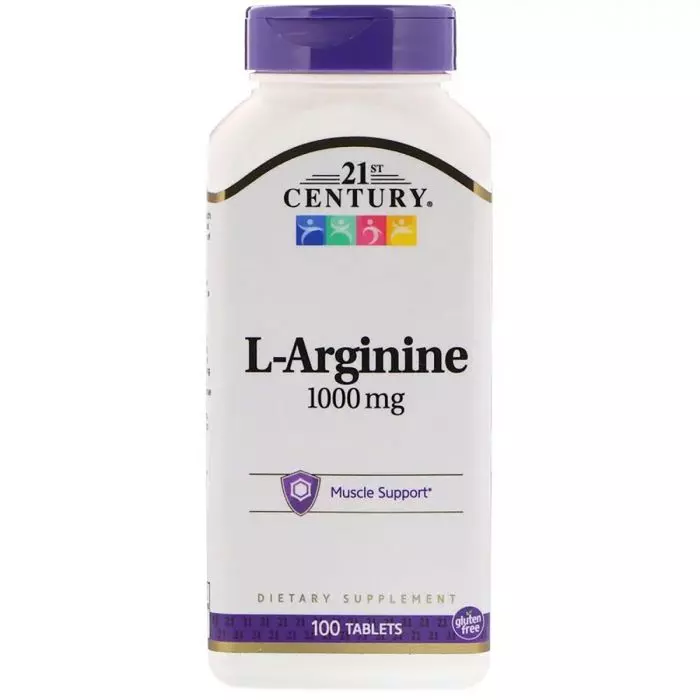 Аргинин L 1000 мг 21st Century 100 таблеток (CEN27086)