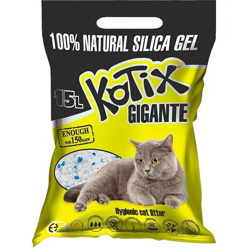 Наполнитель для кошачьего туалета Kotix силикагелевый 15 л