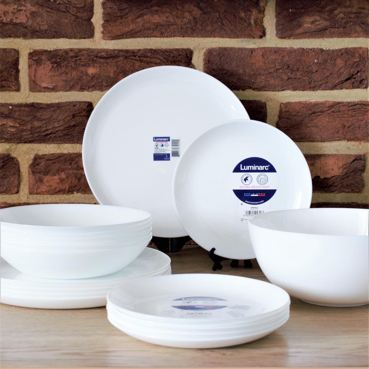 Набор тарелок Luminarc Diwali 19 пр. Белый - фото 2