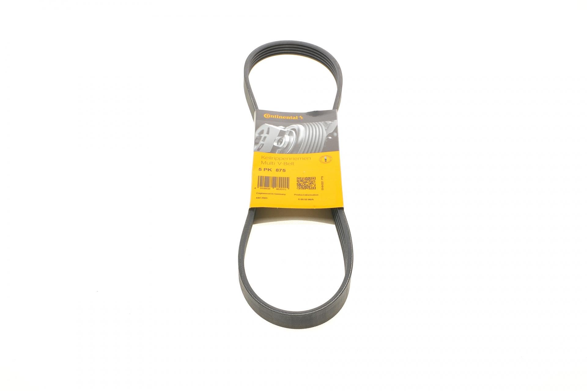 Ремень генератора Continental для Renault Kangoo 1.2i 97-/Subaru Impreza 2.0 05-07/Nissan Pathfinder 4.0 05- (5PK875)
