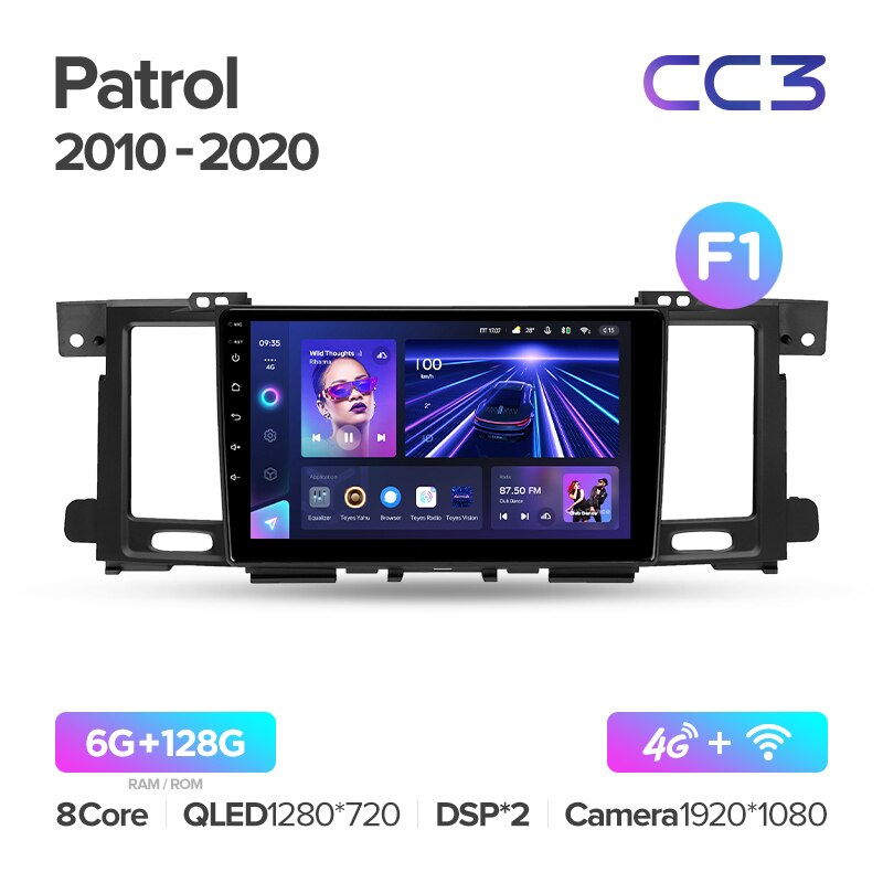 Автомагнітола штатна Teyes CC3 для Nissan Patrol Y62 2010-2020 Android 6/128 Гб Wi-Fi/4G варіант F1 (1737296263) - фото 8