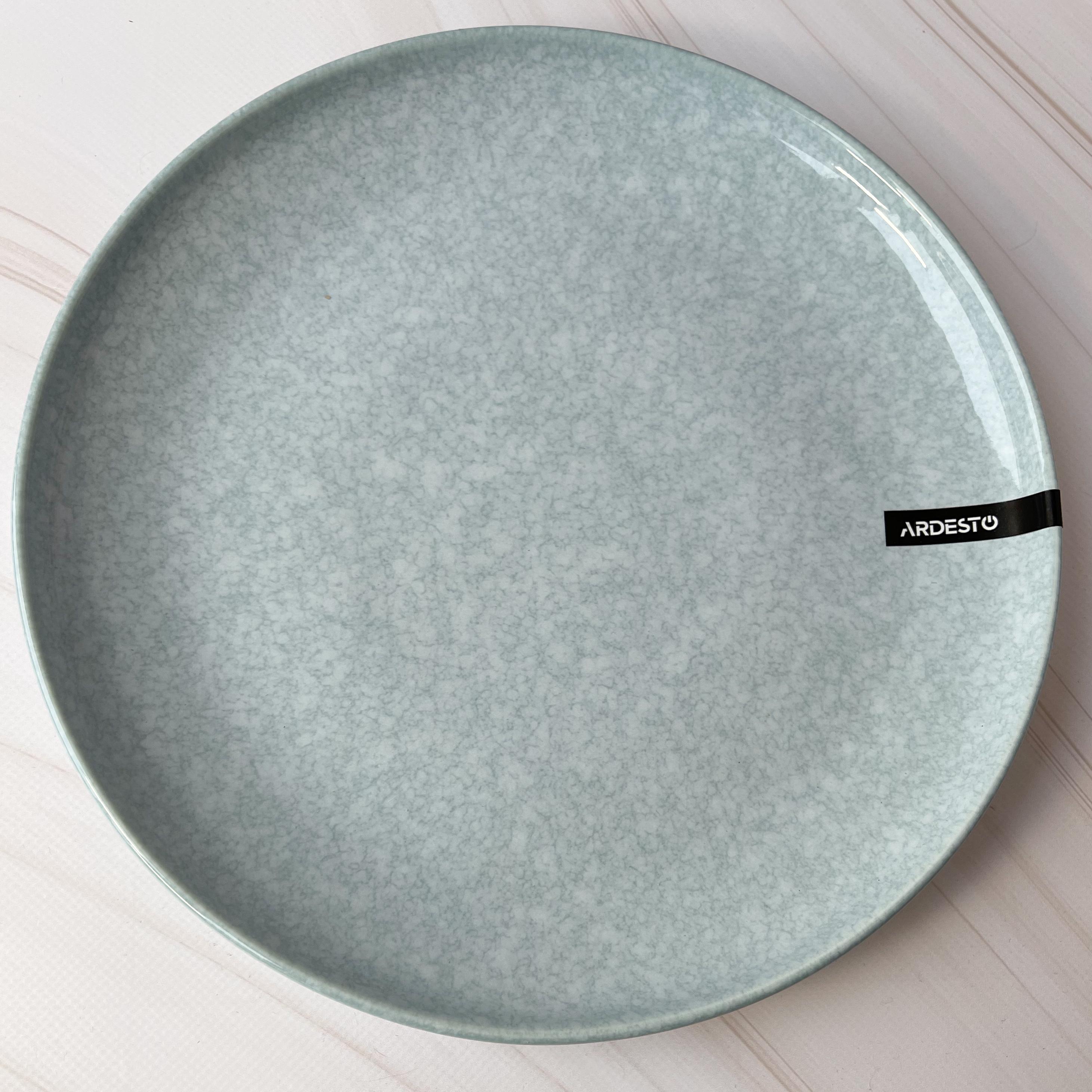 Столивий сервіз посуду Ardesto Loreto 5 предметів на 1 персону порцеляна Сіро-блакитний мармуровий - фото 9 Столивий сервіз посуду Ardesto Loreto 5 предметів на 1 персону порцеляна Сіро-блакитний мармуровий - фото 9