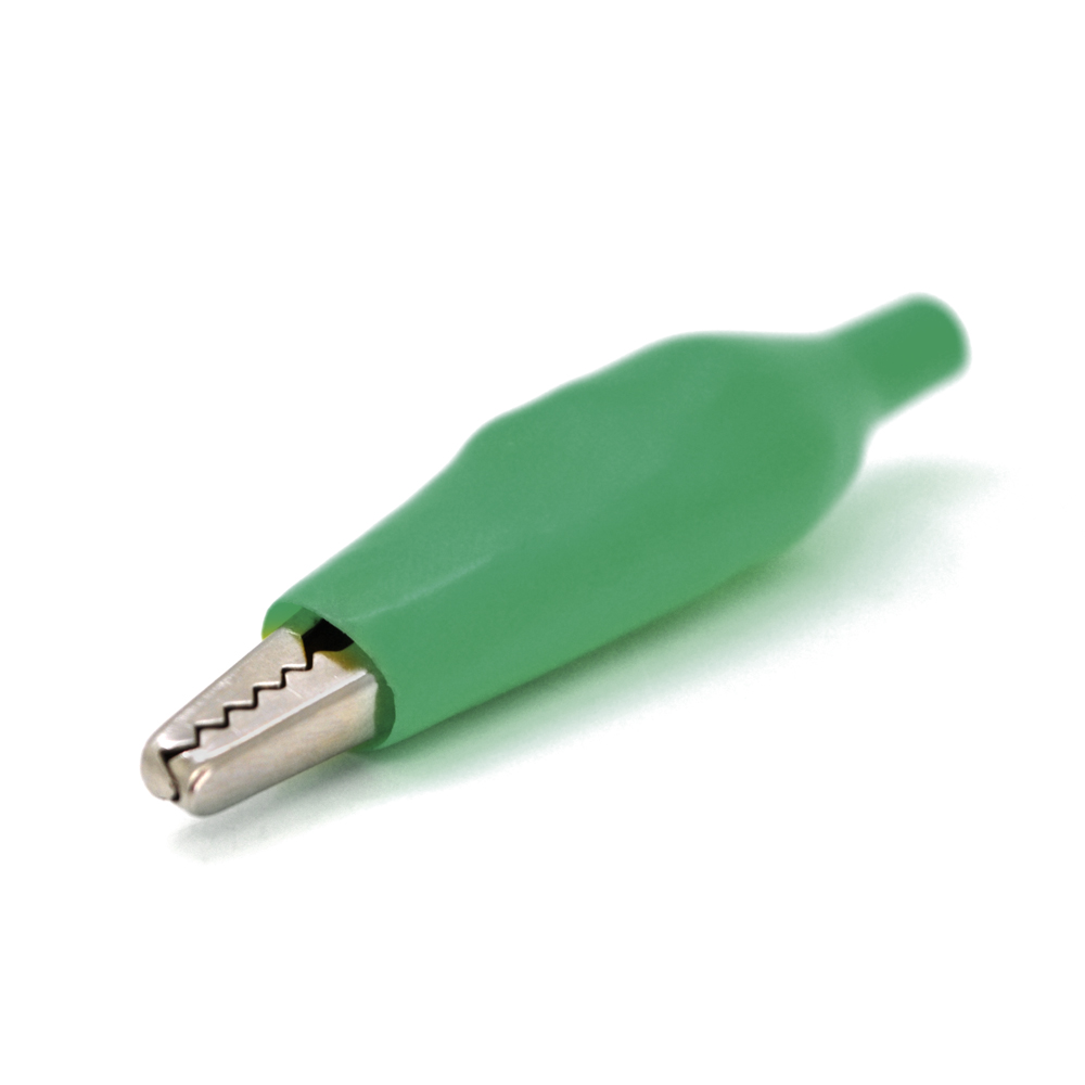 Зажим тестерный Q200 АС-003 крокодил 52 мм Зеленый (26483549)