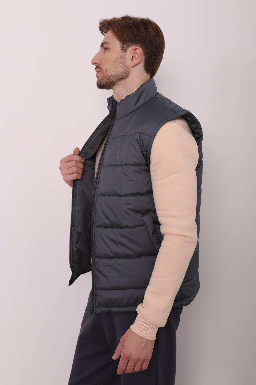 Жилет утеплений Ray BASIC U0601 UNISEX 3XL Сірий - фото 3