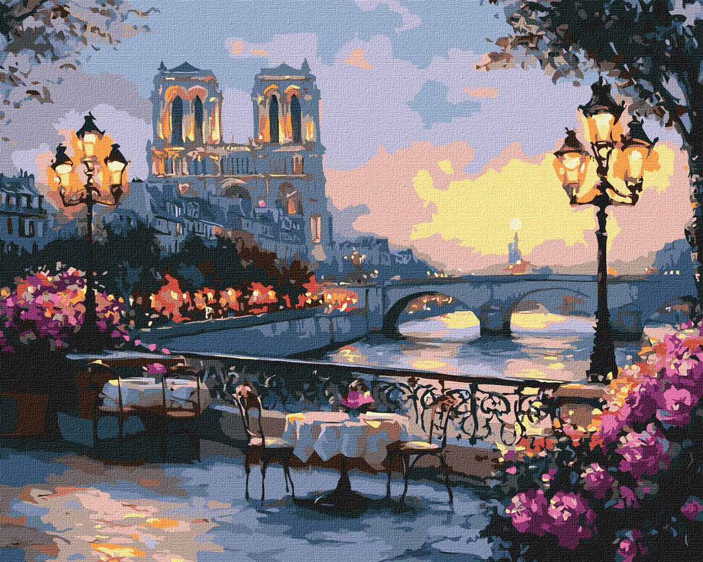 Набір для розпису по номерах Ideyka Французький пейзаж 40x50 см (MTT-194024)