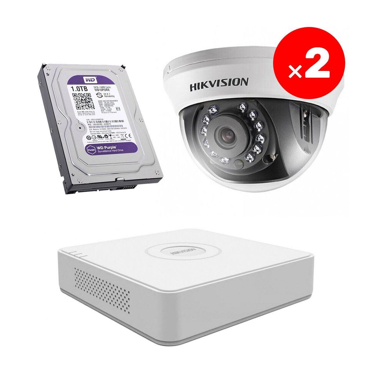 Комплект видеонаблюдения Hikvision Light-3-2 (1605404271) - фото 6