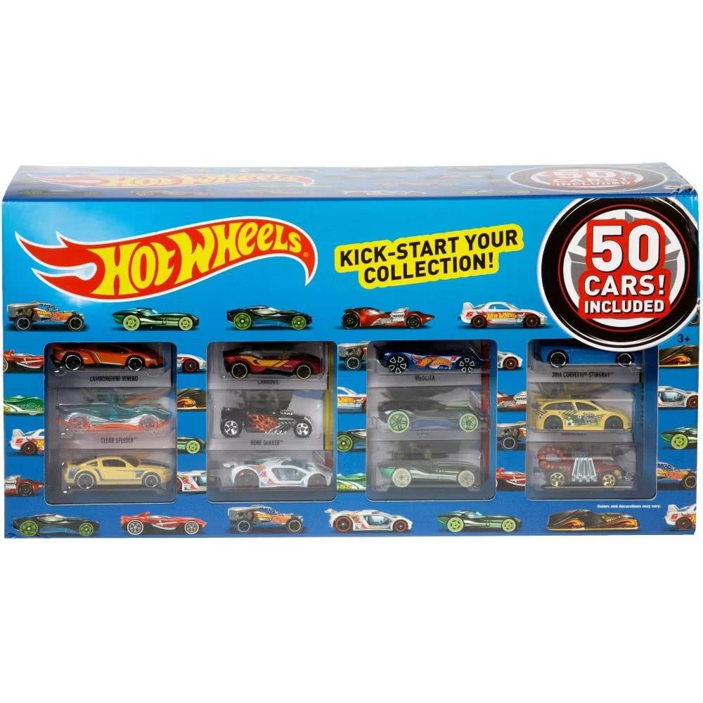 Игрушечный набор машинок Hot Wheels Set of 50 Toy Trucks Cars in 1:64 Scale Vehicles 50 шт. (856523659)