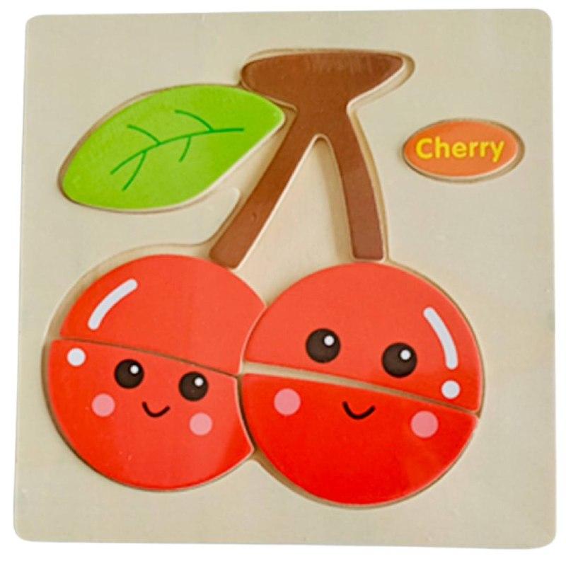 Деревянный пазл рамка-вкладыш Fun Game С178 Вишня (1741591688)