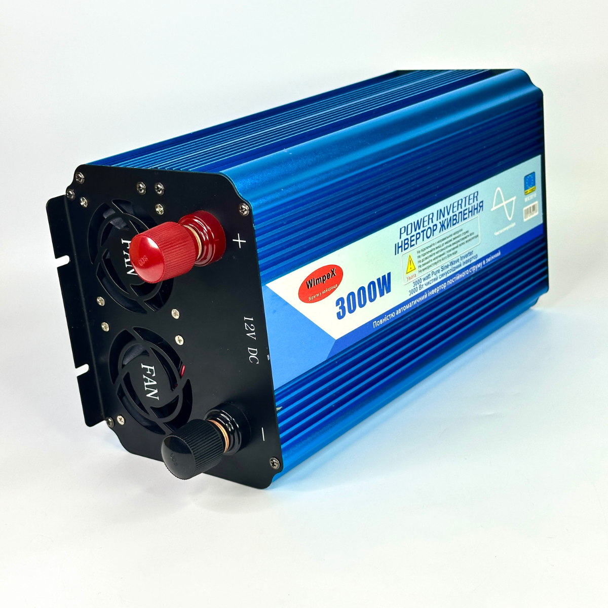 Автомобильный инвертор Power Inverter Wimpex WX-3010 чистая синусоида с 12-220 В 3000W - фото 5 Автомобильный инвертор Power Inverter Wimpex WX-3010 чистая синусоида с 12-220 В 3000W - фото 5