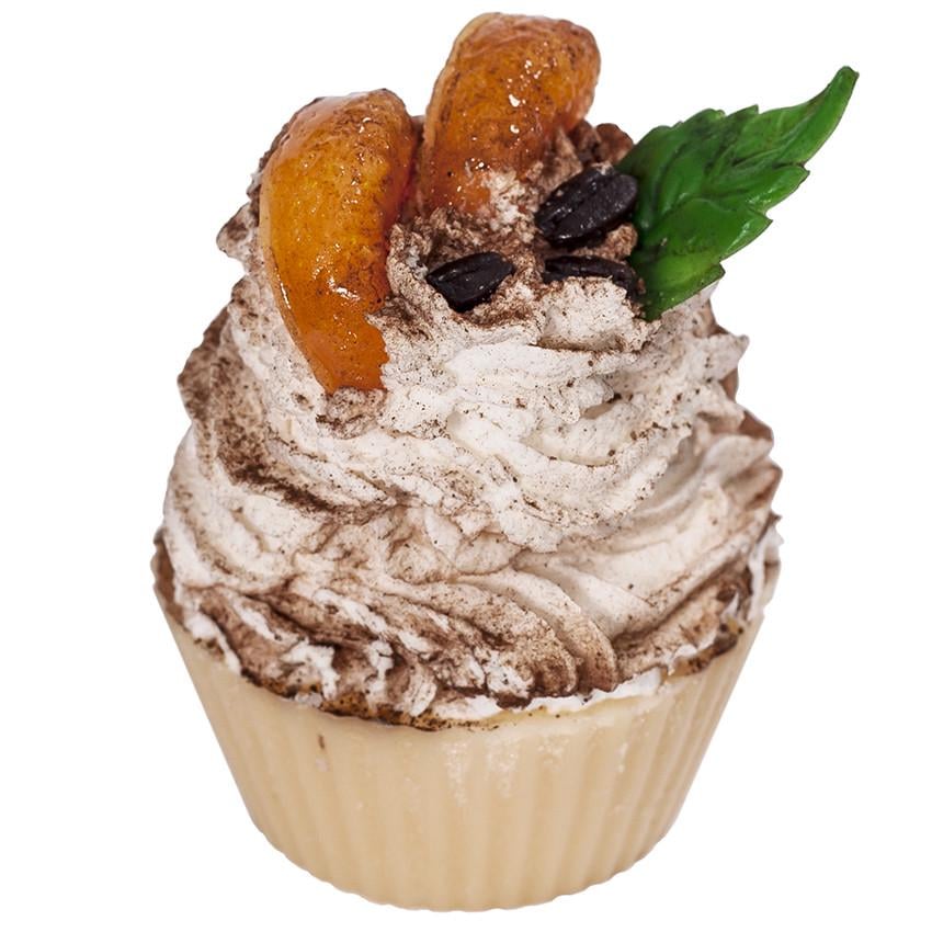 Мыло пирожное капкейк мандариновое в коробке (00486)