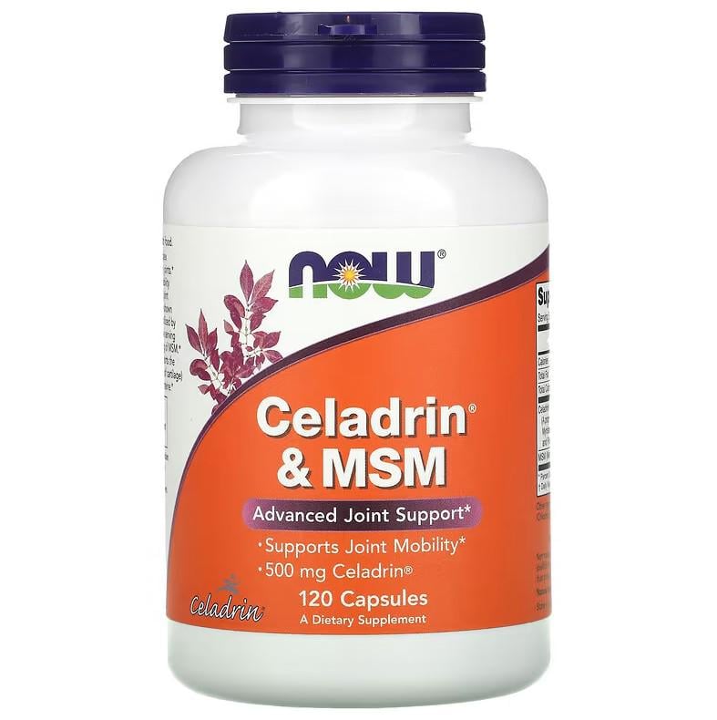 Натуральна добавка Now Foods Celadrin 500 мг & MSM 120 капсул