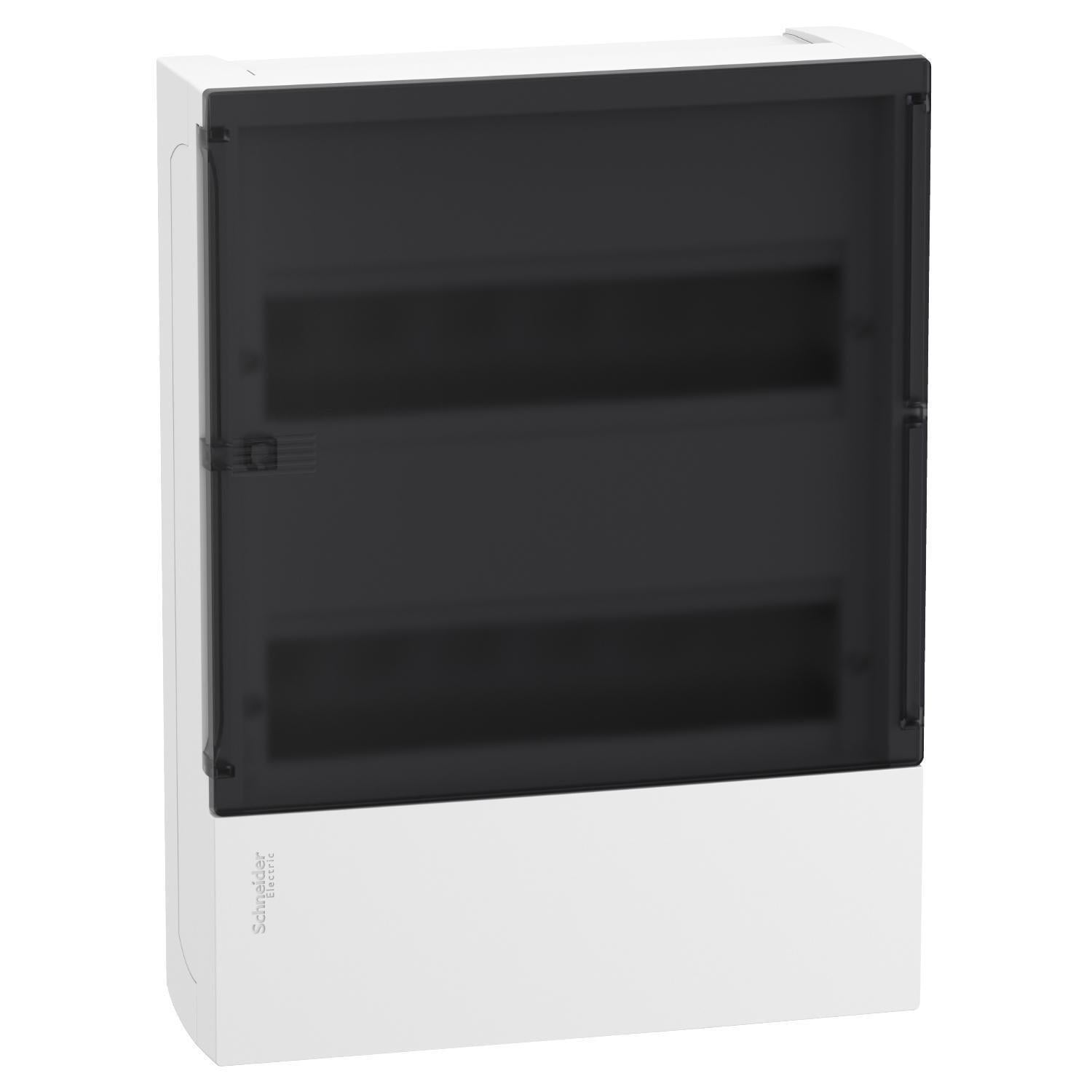 Щит навісний Schneider Electric Resi9 MP 2ряда/24 модуля з дверцятами Димчастий (MIP12212S) Щит навісний Schneider Electric Resi9 MP 2ряда/24 модуля з дверцятами Димчастий (MIP12212S)
