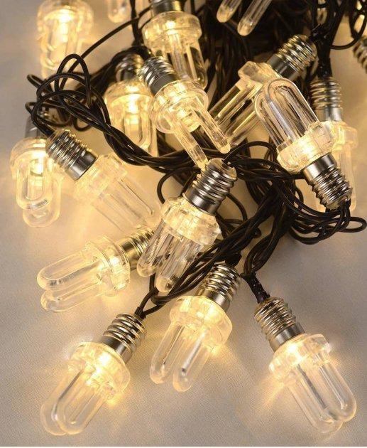 Гирлянда светодиодная Oscar LMP720 лампочки дуга 7 м 20 LED Теплый белый